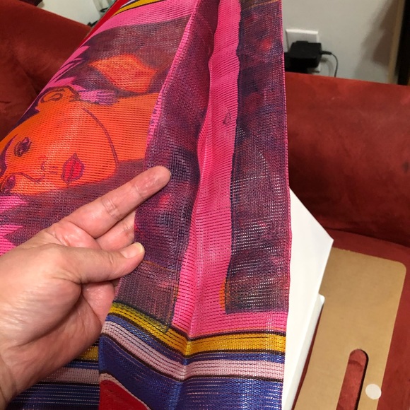 New XL Frida Khalo mesh shopping bag - Picture 3 of 13